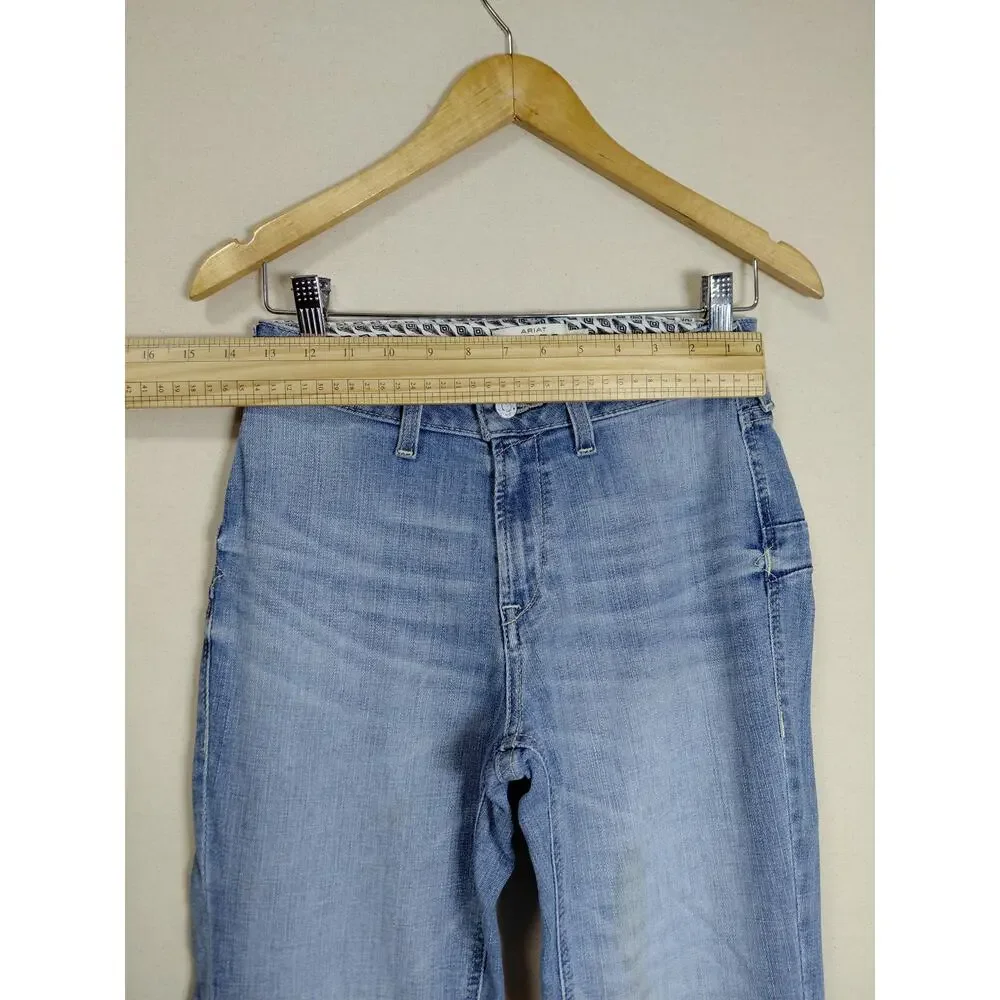 Ariat Real Alondra Blue Flared Jeans Women Size 26